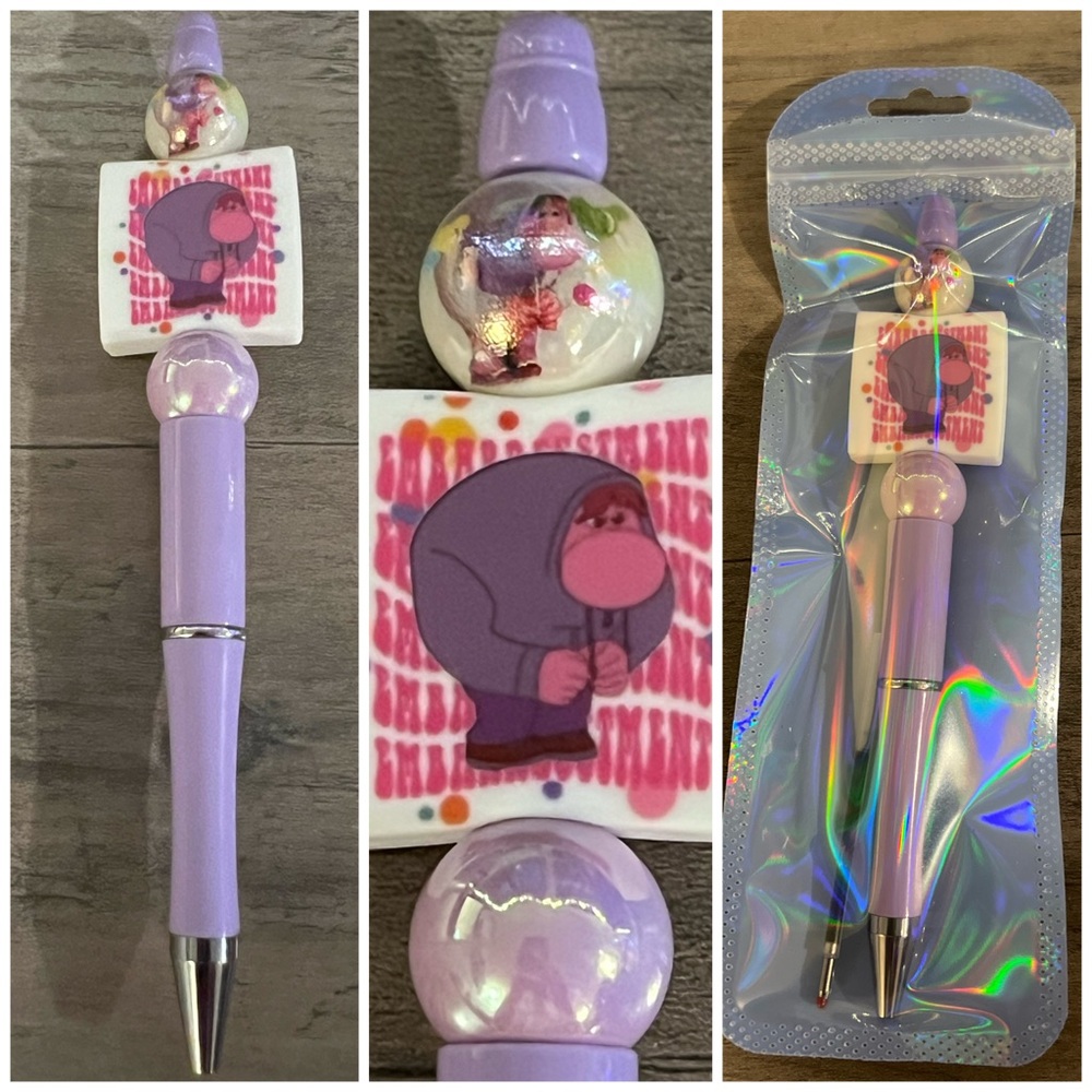 Inside Out 2 Embarrassment beaded focal pen